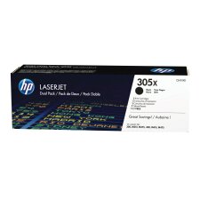 HP 305X - CE410XD noir Pack de 2 toners haute capacité noirs