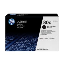 HP 80X - CF 280XD pack 2 toners haute capacité noirs