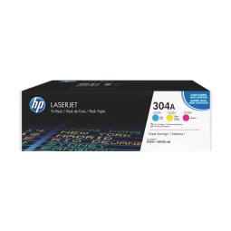 Pack of 3 toners HP 304A color