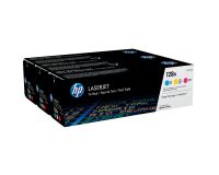 HP 128A (CF371AM) Pack tóner original tricolor de capacidad estándar (3 x 1300 páginas)