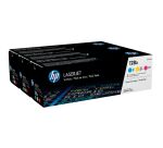 HP 128A (CF371AM) Pack tóner original tricolor de capacidad estándar (3 x 1300 páginas)