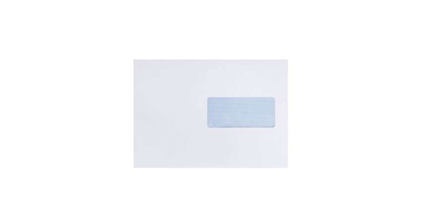 Enveloppes 100 gr La Couronne blanche - 162 x 229 mm -format C5 - avec fenêtre 45 x 100 - Boîte de 200