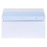 Enveloppes 100 gr La Couronne blanche - 110 x 220 mm - format DL - sans fenêtre - Boîte de 200