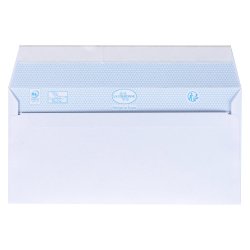 Enveloppes 100 gr La Couronne blanche - 110 x 220 mm - format DL - sans fenêtre - Boîte de 200
