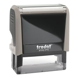 Trodat Printy 4915 sello con texto personalizable 8 líneas 70 x 25 mm monocromo