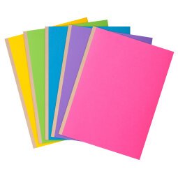 Chemise dossier à soufflet carte Exacompta 24 x 32 cm couleur - Paquet de 10