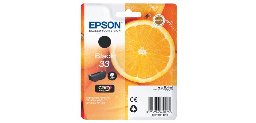 Epson 33 cartouche noire pour imprimante jet d'encre