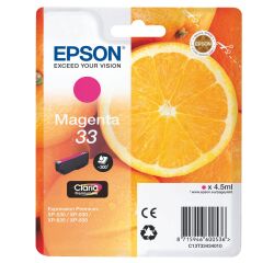 Epson 33 cartouches couleurs séparées pour imprimante jet d'encre