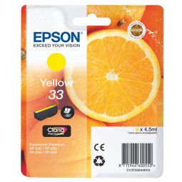 Epson 33 cartridges separate colours for inkjet printer