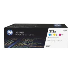 HP 312A pack of 3 toners colours