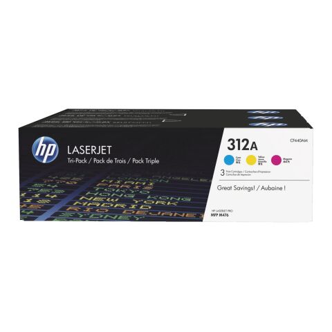 HP 312A (CF440AM) Pack 3 tóneres originales color