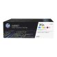 HP 312A - CF440AM - Pack toners 3 cyan, magenta, jaune