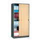 Armoire bois haute H 180cm portes coulissantes Harmonie