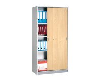 Armarios de puertas correderas Madera Alt 180 cm Alu / Haya