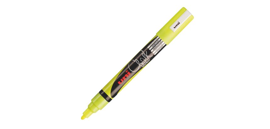 Marqueur craie effaçable Uni-Ball Chalk  pointe ogive 1,8 à 2,5 mm