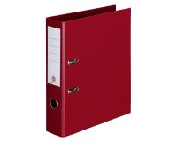 Classeur à levier cartonné Bruneau A4 maxi - Dos 7,2 cm bordeaux