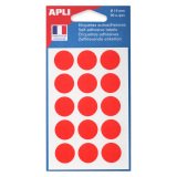 Pastilles adhésives Ø 19 mm couleurs - Pochette de 90 gommettes