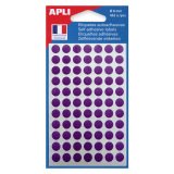Pastille adhésive Ø 8 mm Agipa 111836 violette - Boîte de 462
