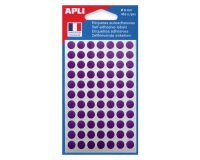 Pastille adhésive Ø 8 mm Agipa 111836 violette - Boîte de 462