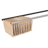 Jeu 2 rails pour dossiers suspendus longueur 75 cm pour tablettes bois L 80 cm