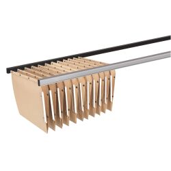 Jeu de 2 rails pour dossiers suspendus L 75 cm