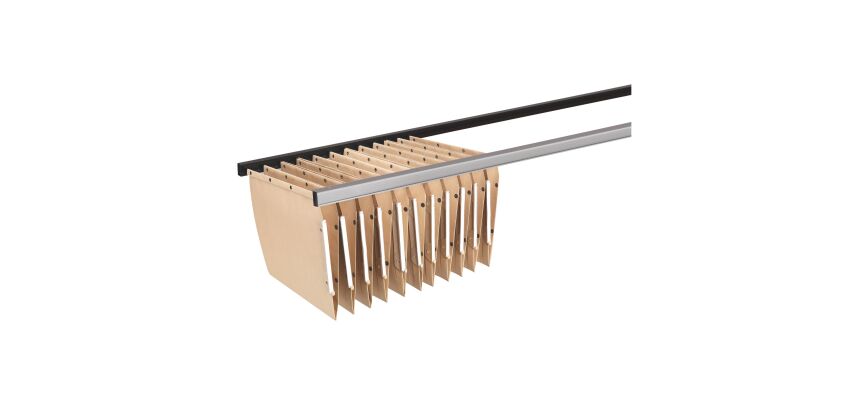 Set van 2 ophangstaven voor hangmappen lengte 75 cm