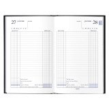 Agenda carré Perpétuel Recette-Dépense journalier - 21,4 x 14 cm