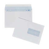 Briefumschlag 162 x 229 mm La Couronne 90 g mit Fenster 45 x 100 mm weiß - Schachtel von 200