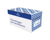 Sobre 162 x 229 mm La Couronne 90 g con ventana 45 x 100 mm blanca - Caja de 200