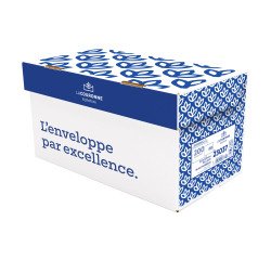 Envelop 162 x 229 mm La Couronne 90 g met venster 45 x 100 mm wit - doos van 200