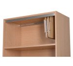 Jeu 2 rails pour dossiers suspendus longueur 84 cm pour tablettes bois L 90 cm