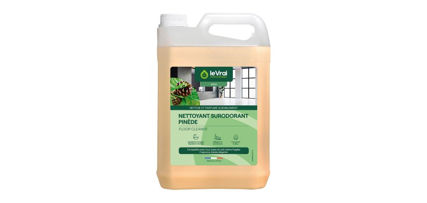 Nettoyant surodorant Pinède Le Vrai professionnel  - Bidon de 5 L