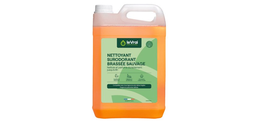 Détergent surodorant Le Vrai Brassée sauvage - Bidon de 5 litres