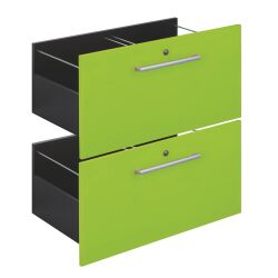 Lot de 2 tiroirs kiwi pour module biblicasei