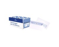Briefumschlag 110 x 220 mm La Couronne 90 g mit Fenster 45 x 100 mm weiß - Schachtel von 200