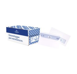 Envelope 110 x 220 mm La Couronnne 90 g with window 45 x 100 mm white - box of 200 