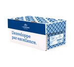 Enveloppe 110 x 220 mm La Couronne 90 g avec fenêtre 45 x 100 mm blanche - Boîte de 200