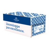 Enveloppe 110 x 220 mm La Couronne 90 g avec fenêtre 45 x 100 mm blanche - Boîte de 200