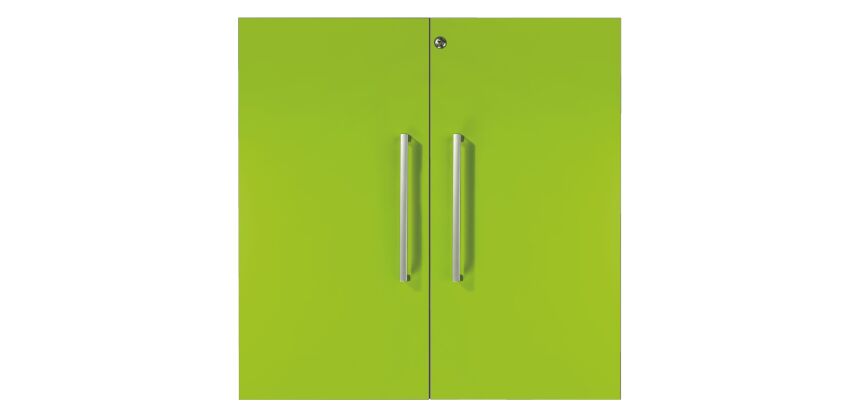 Lot 2 portes basses pour bibliothèque modulaire