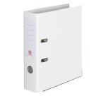 Archivador de palanca forrado en polipropileno Bruneau Folio lomo 5 cm blanco