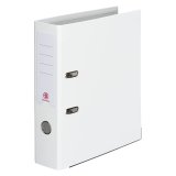 Geplastificeerde hefboommap wit A4 maxi - rug 7,2 cm
