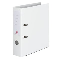 Archivador de palanca forrado en polipropileno Bruneau Folio lomo 5 cm blanco