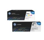 Pack van 4 toners HP 304A zwart + kleur
