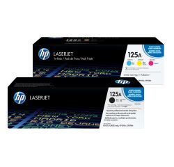 HP 125A - CB54xA pack 4 toners noir + couleurs