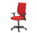 Bureaustoel NAO stof - in hoogte verstelbare rugleuning - met of zonder armleuningen - Synchroonmechanisme of Permanent contact - Zwarte poten