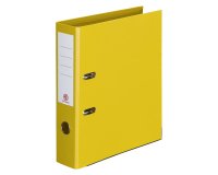 Classeur à levier cartonné Bruneau A4 maxi - Dos 7,2 cm jaune