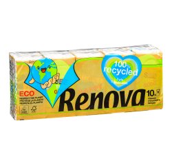 Pañuelos Renova Green 3 capas - Paquete de 10 