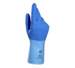 Gants de ménage latex Mapa Jersette 301 bleu - La paire
