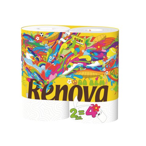 Kitchen rolls compact Renova Green