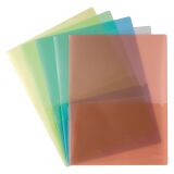 Chemise double poches Esselte polypropylène translucide A4 couleurs assorties